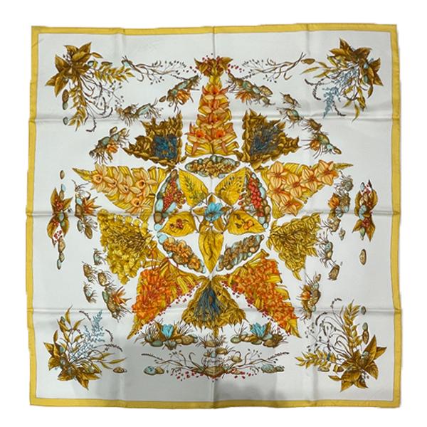 HERMES(エルメス) カレ90 Pythagore ピタゴラス 花柄 フラワー 