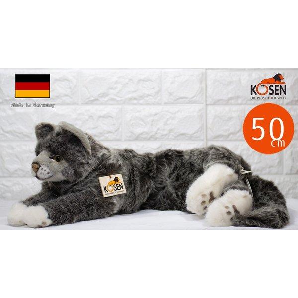 ケーセン ぬいぐるみ kosen ねそべり猫 グレー 50cm Lucie Gray