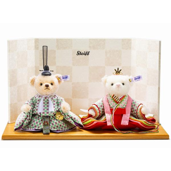 Steiff シュタイフ テディベア ひな人形 市松格子 ivyroom_679230-3