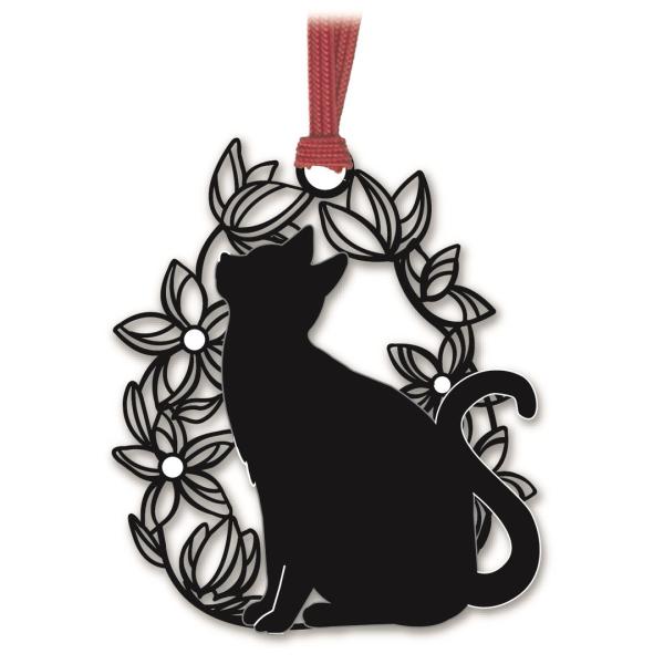 キャットブックマーク「猫と花B」
