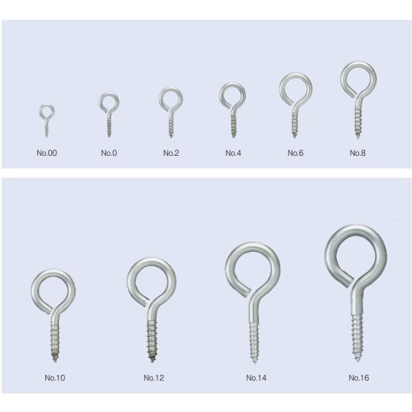 宮川公製作所 アンテナ印 ステンレス ヒートン 全長20.5mm AS-3-0 1000