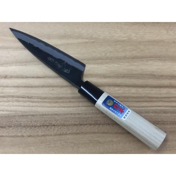 玉日本 イカ裂き包丁 黒打 120mm 両刃 青二鋼 * : 岩内金物店 - 通販