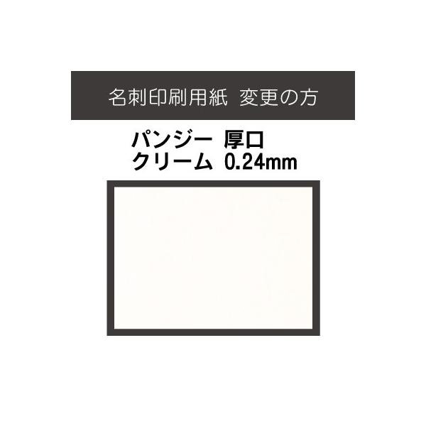 [名刺用紙]パンジー クリーム 名刺100枚用