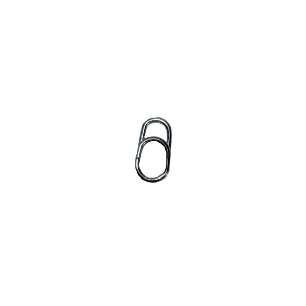 スプリットリング異型楕円 8個 強度40kg  11mm クリップ スナップ　大物に勝つスナップ　送料無料