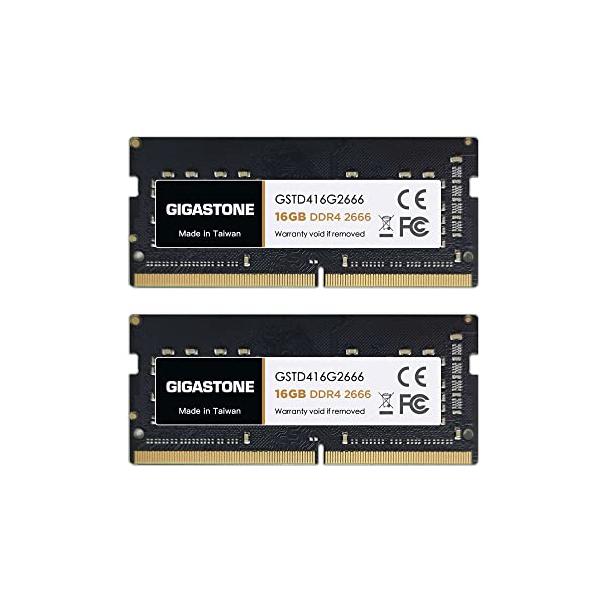 メモリ DDR4 Gigastone ノートPC用メモリ DDR4 16GBx2枚(32GB) DDR4-2666MHz PC4-21300 CL19  1.2V 260 Pin Unbuffered Non-ECC SODIMM Memory Module For Laptop  :wss-327wDmuitzcm:ixchel shop 通販 