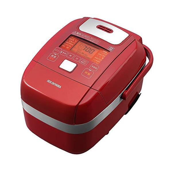 アイリスオーヤマ 圧力IH炊飯器 3合 レッド 圧力IH式 炊飯器 銘柄炊き分け機能 極厚火釜 玄米 赤 デザイン RCPH30R