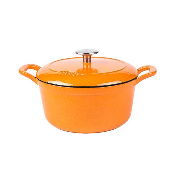 フィスラー (Fissler) ホーロー 両手鍋 カレン ココット 20cm オレンジ