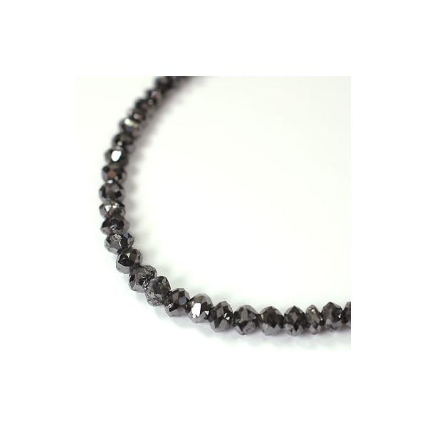 ブラックダイヤモンド ネックレス K18WG・ブラックダイヤモンド50ct  