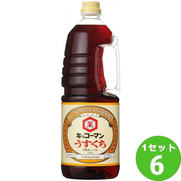 キッコ−マン うすくち醤油 1800ml×6本