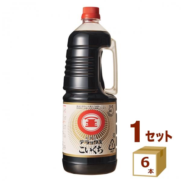 盛田 マルキン忠勇 醤油デラックス こいくち ペット 1800ml×6本