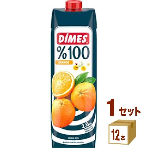 DIMES �f�B���X 100�� �I�����W�W���[�X �Z�k�Ҍ� �g���R 1000ml 1�P�[�X (12�{)