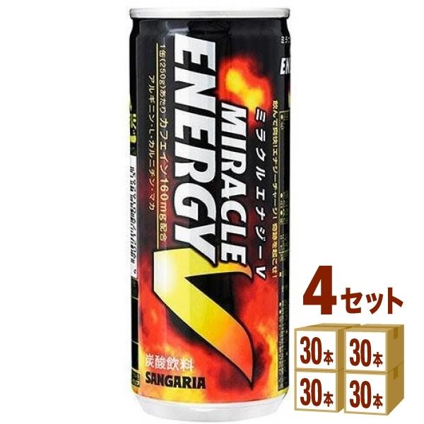 サンガリア ミラクルエナジーv缶250ml 1缶 30缶入 4ケース イズミックワールド 通販 Paypayモール