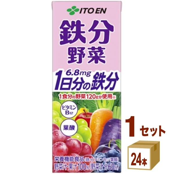 欠品中 2026年5月8日入荷予定 伊藤園 鉄分野菜1日分の鉄分 パック