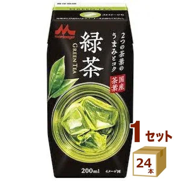 森永乳業 森永緑茶 紙パック 200ml×24本 : イズミックワールド - 通販