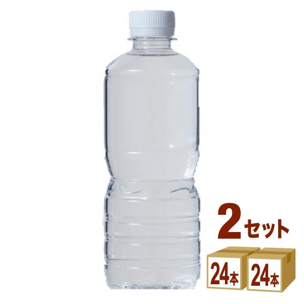 ミツウロコビバレッジ 富士清水 バナジウム＆シリカ天然水 ラベルレス 500ml×24本×2ケース (48本)