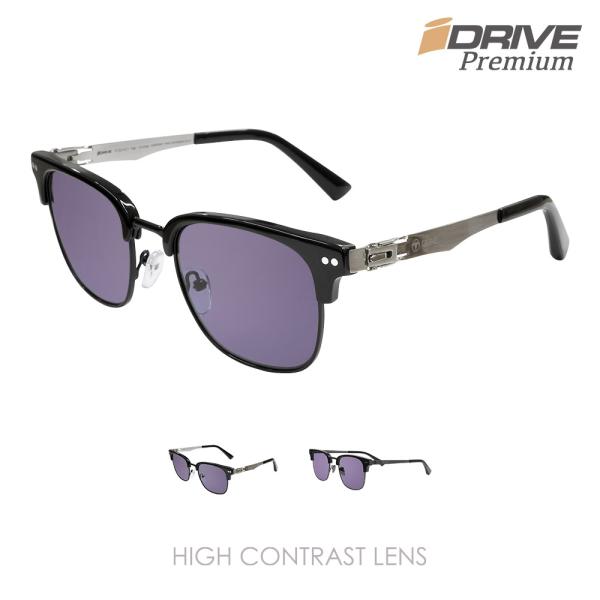 サングラス メンズ レディース 偏光 UV 紫外線 カット UV400 サーモント ブロー 薄い色 紫 レンズ 運転 ゴルフ IZONE NEW YORK iDrivePremium-P122HC 爆買
