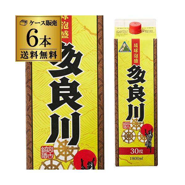 4/15限定 全品P2倍 多良川 琉球泡盛 30度 1.8L パック ×6本 (送料無料 
