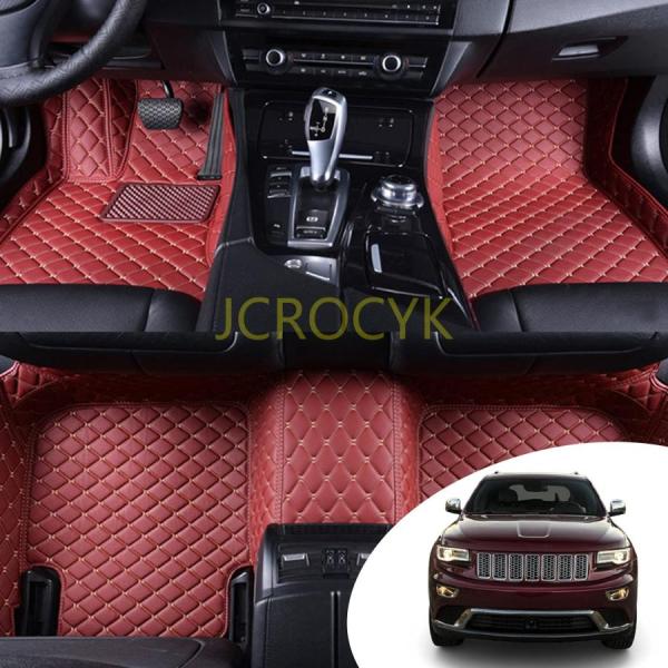 カスタム車のフロアマット適合ジープグランドチェロキーGrand Cherokee 2007-2018 立体カーマット 車用 3D PUレザーフロアマット 車種専