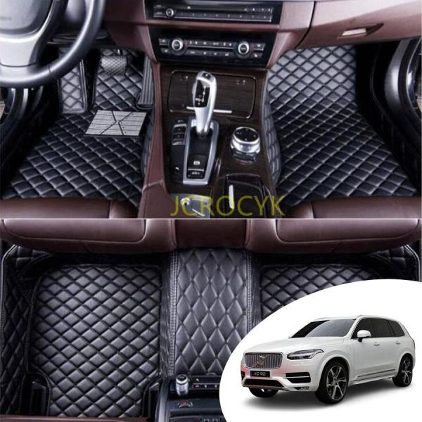 カスタム車のフロアマット適合ボルボXC90 2010-2020立体カーマット 車用 3D PUレザーフロアマット 車種専用設計 防水 滑り防止 耐汚れカーペット