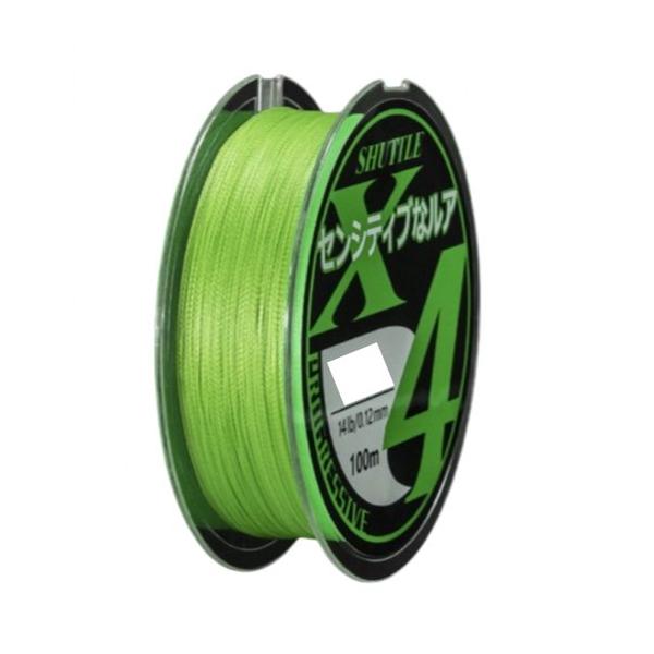 PEライン  4本編み  100mです♪大人気の『グリーンカラー』になります♪緑色のPEラインの利点は以下の通りです1. 視認性の向上   緑色のラインは、水中でも非常に見やすいです。特に藻や草の多い環境では、他の色よりもラインの位置を確認...