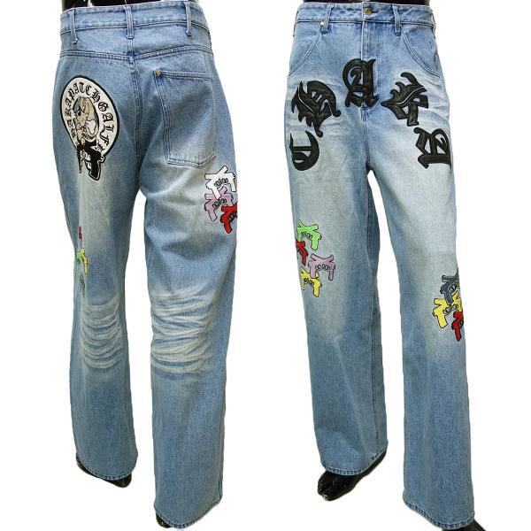 66980 ガルフィー　デニムパンツ　紺色　F 66980 ガルフィーデニムパンツ紺色F