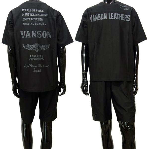 VANSON バンソン セットアップ メンズ 上下セット 半袖 Tシャツ