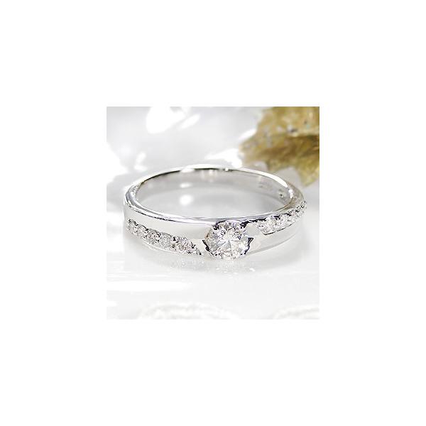 pt900 「0.4ct」 ダイヤモンド リング ジュエリー 指輪 プラチナ 4月
