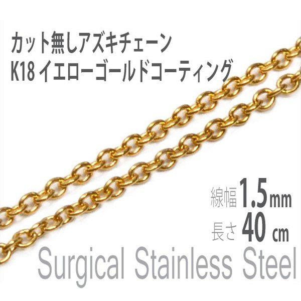 `F[  AYL lbNX AM[Ή fB[X Y XeX CG[S[h 1.5mm 40cm T[WJ K18R[eBO Jbg