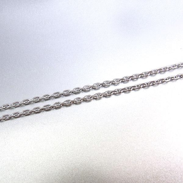 あずきチェーン 小豆 アズキ ステンレス アレルギー対応 レディース メンズ 4面カット 2.2mm 長さ55cm サージカル チェーン シンプル 男性 女性 ペア にも 大き
