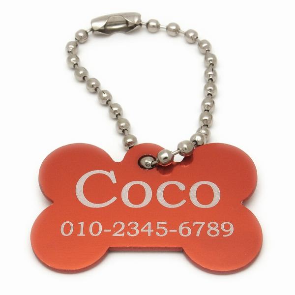 アルミのドッグタグに最新レーザー刻印機で刻印をします。片面のみの刻印となります。両面刻印の方はご相談ください。ひらがな、カタカナ、漢字、数字、ローマ字、イニシャルの刻印が可能です。1行だけで名前を大きく、2行目刻印で名前と電話番号の刻印も可...