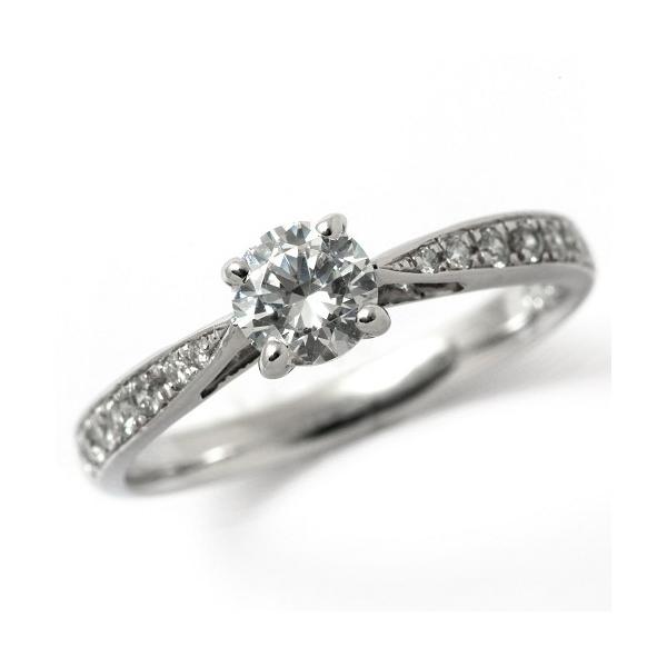 Ｐｒｅｍｉｕｍ Ｌｉｎｅ 婚約指輪 エンゲージリング ダイヤモンド 0.2 ...