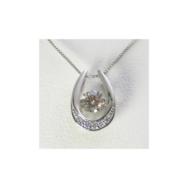 ダイヤモンド ネックレス 一粒 プラチナ 0.3カラット 鑑定書付 0.34ct