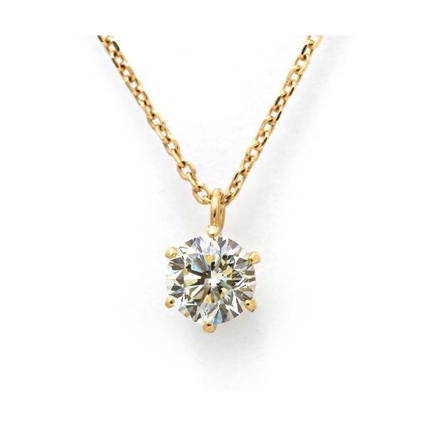 PT 0.7カラット ダイヤモンド ネックレス ダイヤモンド ネックレス K18 一粒 0.7ct 鑑定書付 0.750ct Fカラー