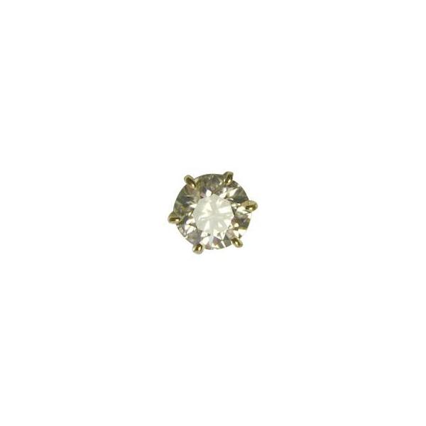 ダイヤモンド ピアス 一粒 0.25カラット ゴールド 鑑定書付 0.25ctup D