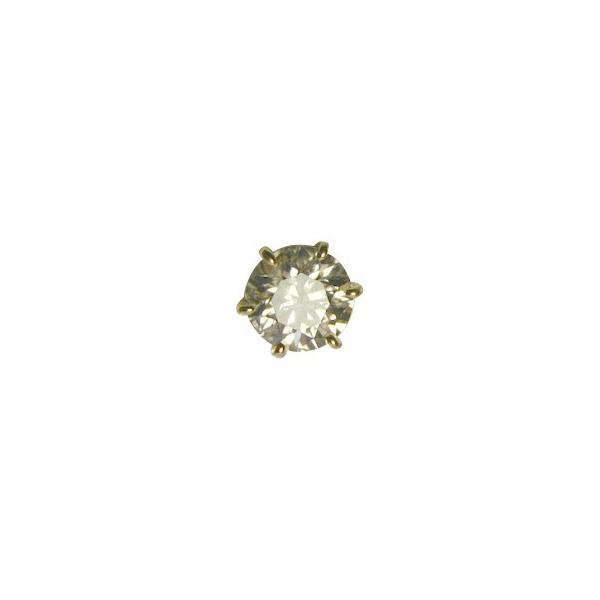 ダイヤモンド ピアス 一粒 安い 5カラット 鑑定書付 5.01ct Fカラー