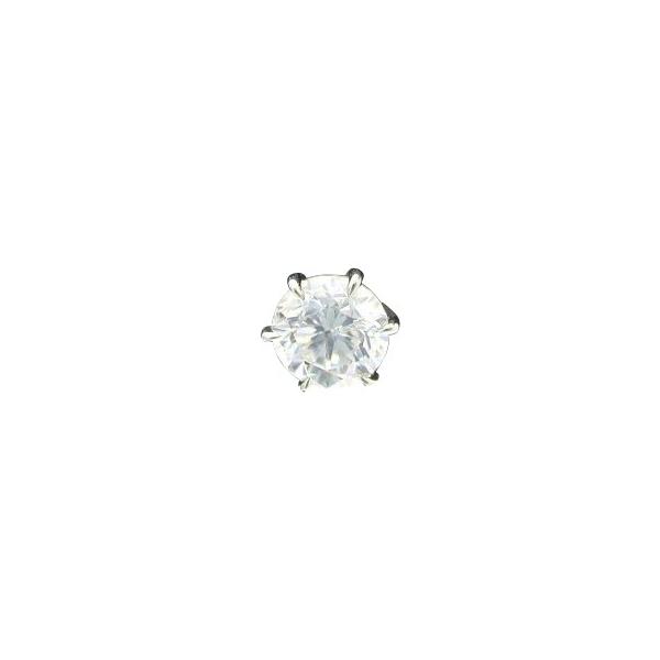 ダイヤモンド ピアス 一粒 片耳 プラチナ 1カラット 鑑定書付 1.01ct D