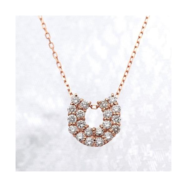 ダイヤモンド ネックレス K18ピンクゴールド 0.50ct : Jジュエリー 