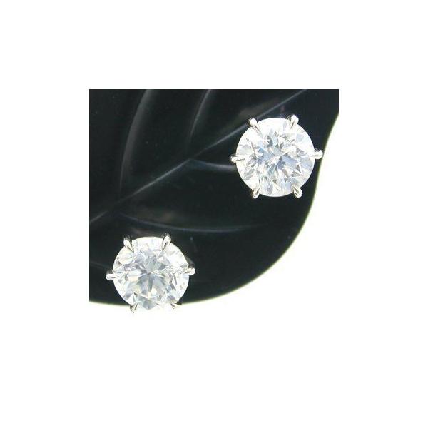 ダイヤモンド ピアス 一粒 プラチナ 0.8ct 鑑定書付 0.80ctup Dカラー