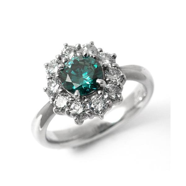 ダイヤモンド リング プラチナ 一粒 1カラット 1.009ct FDBGカラー SI2  