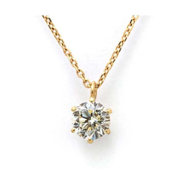 ダイヤモンド ネックレス K18 一粒 0.3ct 鑑定書付 0.301ct Dカラー IF