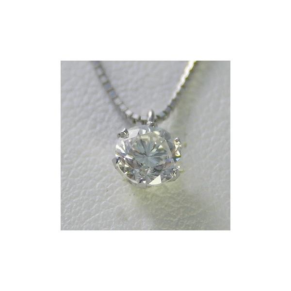 ダイヤモンド 一粒 ネックレス プラチナ 0.2カラット 鑑定書付 0.288ct