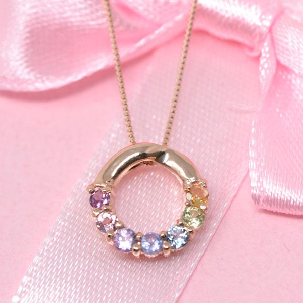 K10PG アミュレット&ダイヤ ネックレス eva.gov.co