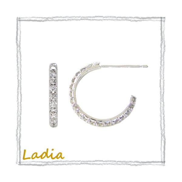 ダイヤモンド ピアス プラチナ 0.6ct フープピアス ダイヤピアス Pt900