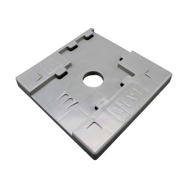 Wベース 次世代・くさび足場用アンダーベース 50枚セット センター・サイド兼用 耐荷重２トン 敷板 プラスチック 樹脂製 足場部材