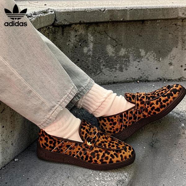 アディダス adidas originals スニーカーローファー シューズ HANDBALL SPEZIAL LOAFER ハンドボール ローファー レディース ヒョウ柄 レオパード KJ2526 爆買