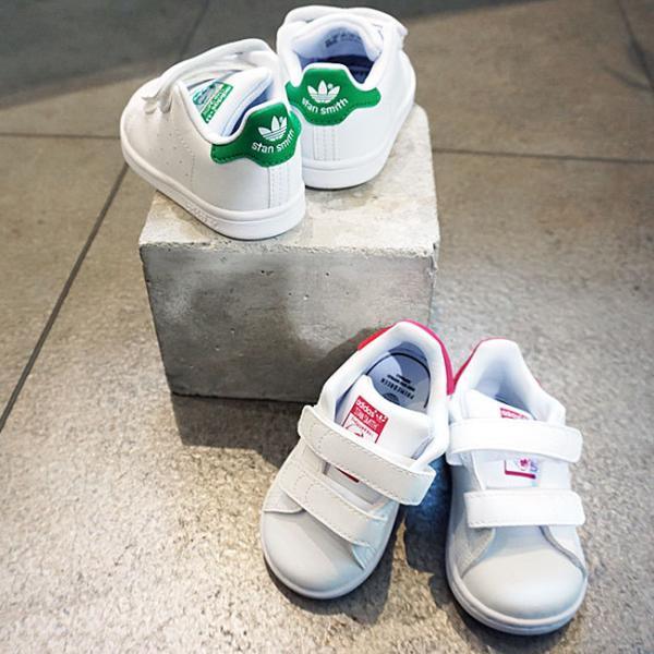 Adidas アディダス オリジナルス スタンスミス キッズ ベルクロ スニーカー ベビー 子供用 Bz0520 Bz0523 Stan Smith Cf I ボールドピンク グリーン 2020新作 Fakfakkab Go Id