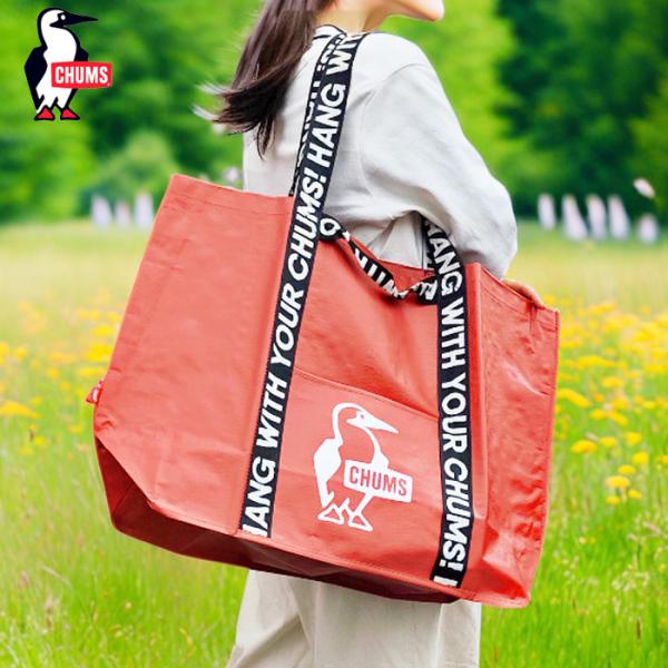 チャムス バッグ キャンプ CHUMS Booby Camp Tote M ブービー キャンプトート M CH60-3773 収納ケース キャンプギアバッグ 軽量 エコバッグ ロゴ(ネコポス対象)