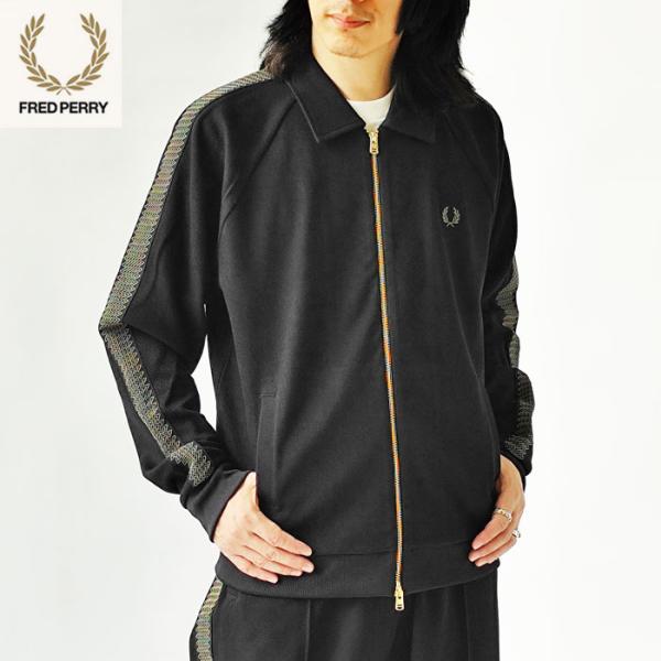 フレッドペリー フルジップ コットン ジャケット M ブラック j-piaplus_fredperry-j1318