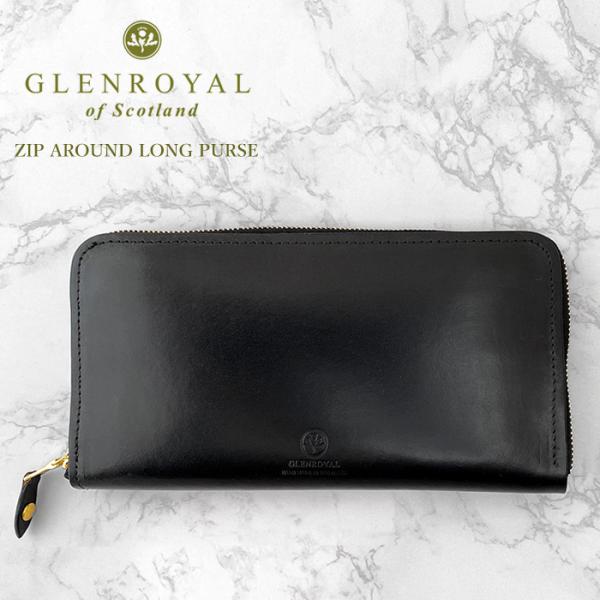 GLEN グレンロイヤル レザー長財布 ネイビー ラウンドファスナー j-piaplus_glenroyal-03-6029