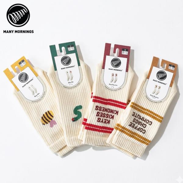 メニーモーニングス MANY MORNINGS ソックス 靴下 Sports Socks スポーツ ソックス メンズ レディース ソックス アシンメトリー (ネコポス対象)(返品交換対象外)